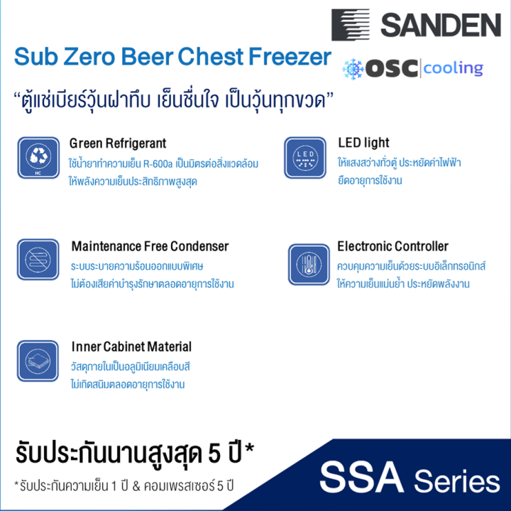 ส่งฟรี-sanden-ตู้แช่เบียร์วุ้น-120-ขวด-ตู้แช่-ซันเด้น-9-2-คิว-260-ลิตร-รุ่น-ssa-0275-ราคาถูก-รับประกัน-5-ปี-จัดส่งทั่วไทย-เก็บเงินปลายทาง