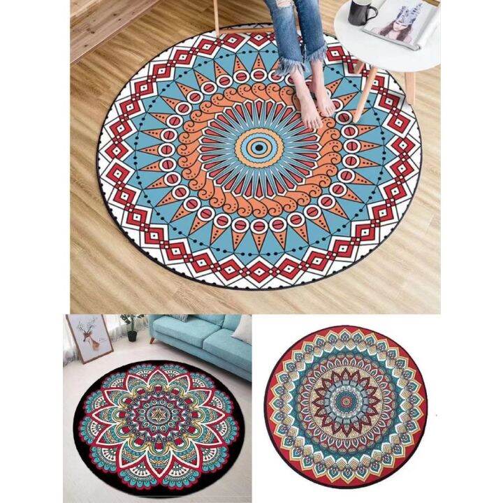 Mat 80x80CM Round Rug Bohean Living Room Silidaralan Mat home living decoration carpets carpet