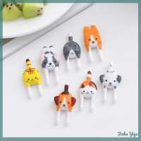 Jizha 7pcs น่ารักมินิสัตว์การ์ตูนผลไม้ส้อมอาหารกลางวัน Bento Accessories PARTY Decor