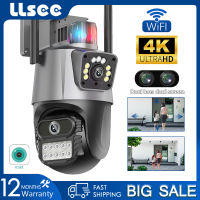 LLSEE, ICSEE, 4K, 8MP, กล้องวงจรปิดไร้สายกลางแจ้ง, กล้องวงจรปิดรักษาความปลอดภัย, Night Vision, สีเต็มรูปแบบ, พูดคุยสองทาง, การติดตามมือถือ, กันน้ำ