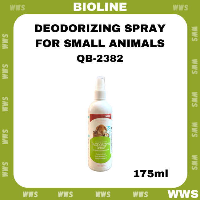 Bioline Deodorizing Spray (QB2382) For Small Animals Neutralizes