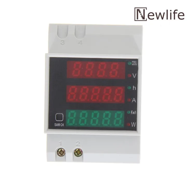 Free Shipping+Factory Price D522047 Din Rail Watt Meter Ammeter Voltage Current Monitoring