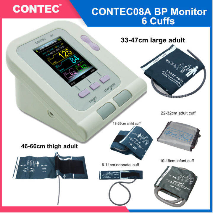 CONTEC08A Color LCD Upper Arm Digital Desktop Blood Pressure Monitor PC ...