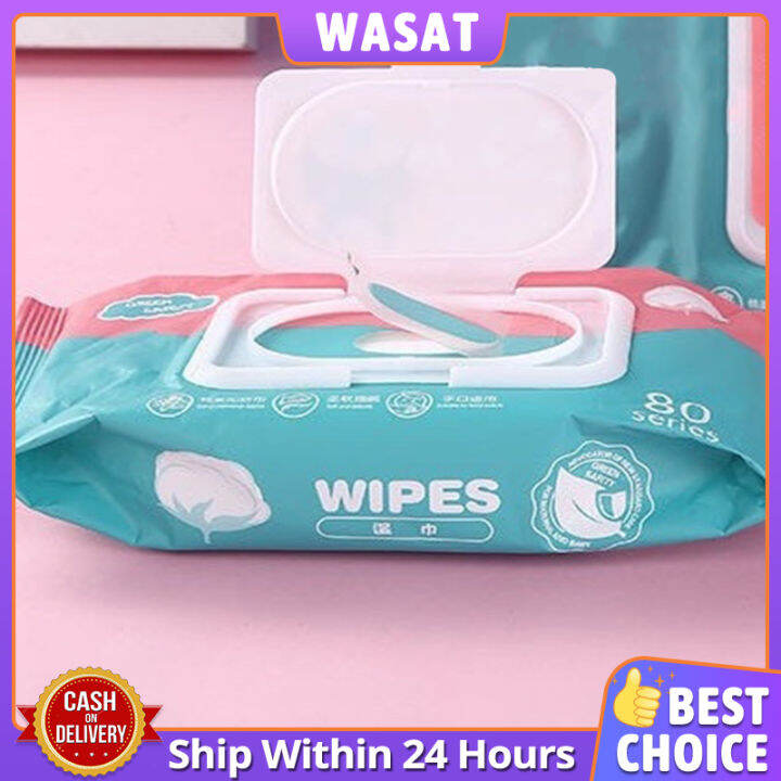 Baby Wipes Alcoholfree Wipes (80 pieces/pack) Gentle and Skinfriendly