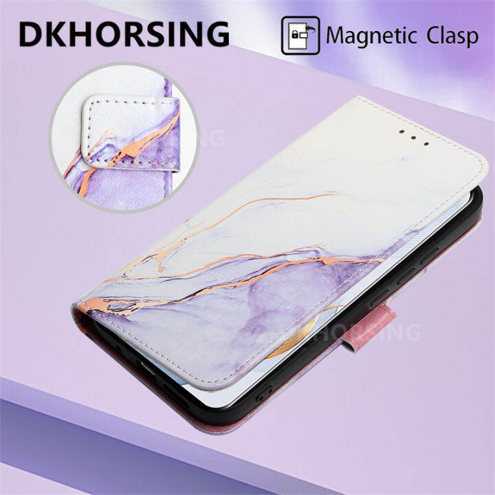 dkhorsing-เคสโทรศัพท์มีกระเป๋าเงินแบบฝาพับสำหรับ-oppo-reno-10-reno-10-pro-2023ใหม่ผิวลาย-pu-หนังหินอ่อนรู้สึกปลอกอ่อน-oppo-reno-5g-กระเป๋าสตางค์การ์ดยืดแบบพกพากันกระแทกด้านหลังกระเป๋าครอบ-oppo-reno-10