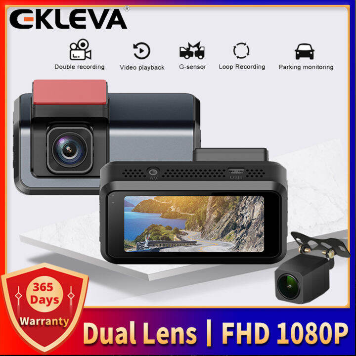 EKLEVA 3 Inch Car DVR Video Recorder Dash Camera Rear View GSensor WDR