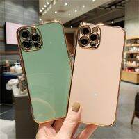 HOCE กรอบโทรศัพท์แผ่นสำหรับ iPhone 12 11 Pro XS Max XR X 7 8 Plus SE 2020 6 6S Plus สแควร์ชุบกรอบเคสโทรศัพท์นุ่มฝาหลัง