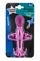 Tommee Tippee Explora 2pk Airplane Spoons - Blueช้อนเครื่องบิน