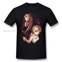 Bleach T-shirts For Men Shinobu Monogatari Funny Men Cotton Tshirt Anime Tees Harajuku Streetwear