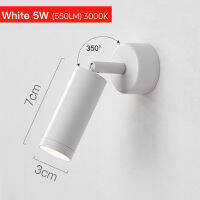 Mini LED Wall Lamp 350° Rotating and 180° Swing Classic black white style overall design parsimony appears to be agile