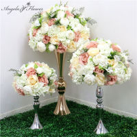 New 354550CM Silk Rose Hydrangea Peonies Artificial Flower Ball Centerpieces Party Wedding Background Decor Table Floral Ball