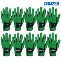 10 Pcs Efunist Golf Glove Men Left Hand Breathable Green 3D Performance Mesh Non-slip Micro Fiber Golf Gloves