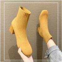 HOT★2022 Spring New Socks Shoes Women Ankle Boots Casual Large Size Net Red Knitted Short Boots Women Botas De Mujer X0045