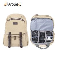 Prowell Prowell Camera Bag SLR Photography Bag Backpack Canon Nikki Rehabilitation Vintage Canvas Multifunctional camera