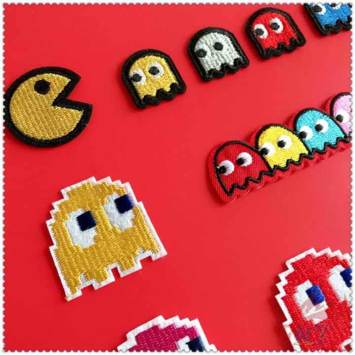 แผ่นแพทช์รีดติดเสื้อ-ลายเกม-pac-man-แผ่นแพทช์รีดติดเสื้อ-ปักลาย-diy-จํานวน-1-ชิ้น-5201712