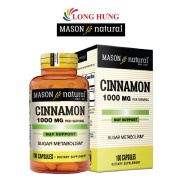 Viên uống Mason Natural Cinnamon 1000mg hỗ trợ ổn định đường huyết