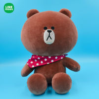 [In stock] พันล้าน LINE FRIENDS ผ้าพันคอตุ๊กตาหมีบราวน์ตุ๊กตาตุ๊กตาแท้การ์ตูนตุ๊กตากระต่าย