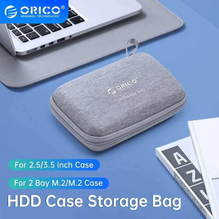 ORICO 2.5'' 3.5'' HDD Case Storage Bag for External Hard Drive Case/ M.2 Hard Disk Case
