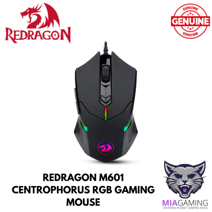 REDRAGON M601 CENTROPHORUS RGB GAMING MOUSE Lazada