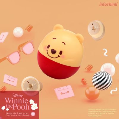Infothink winnie the pooh ลําโพงไร้สายบลูทูธ 5 . 0 รูปหมีพูห์ dd