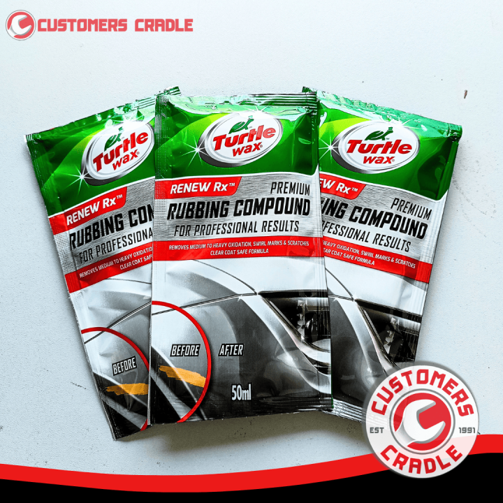 Turtle Wax Premium Rubbing Compound For Professional Results (50 ml