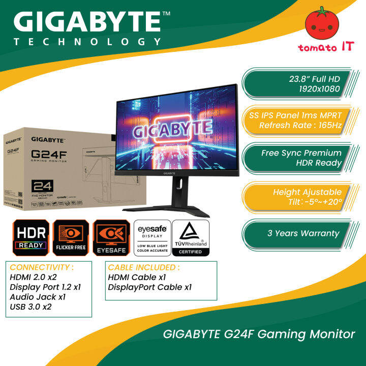 GIGABYTE G24F Gaming Monitor Lazada