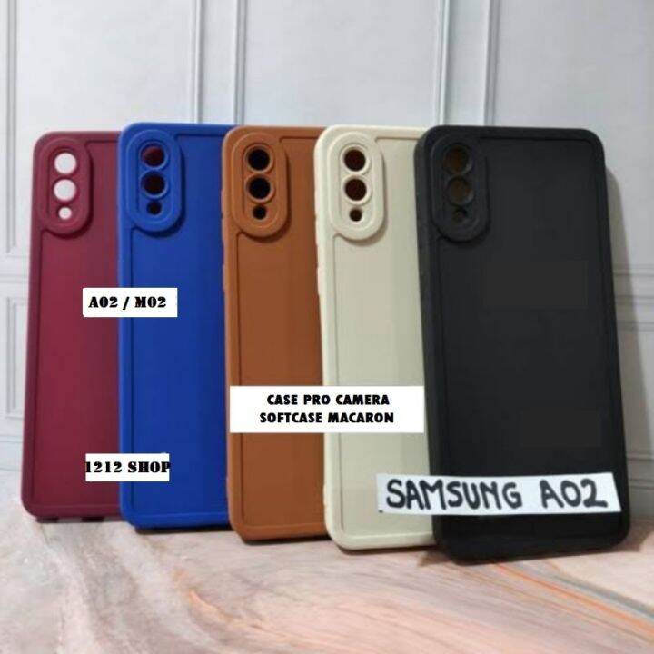 PRO CAMERA CASE SAMSUNG GALAXY A02 / M02 SOFTCASE MACARON KAMERA