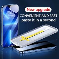 yqcx001 sell well - / One-click Installation HD Tempered Glass for iPhone 14 11 12 13 Pro Max Mini 14 Pro X XR XS MAX Auxiliary Tools Screen Protector