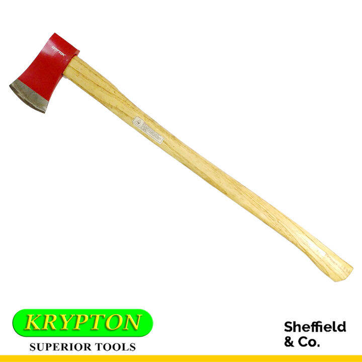KRYPTON Hand Axe (Tool) with Wooden Handle, 31/2 lbs Lazada PH