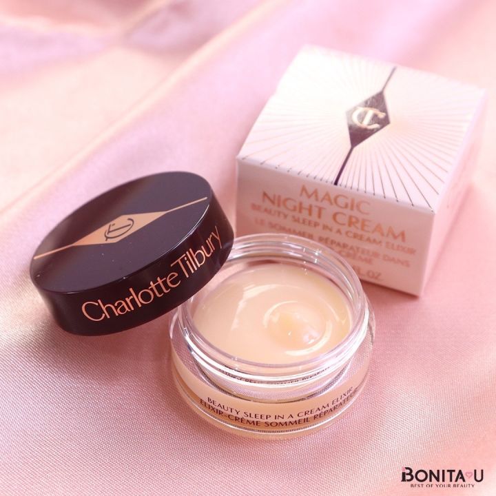 BONITA U ❤️ Charlotte Tilbury Magic Night Cream 5ml.   ครีมบำรุงผิวสูตรกลางคืน