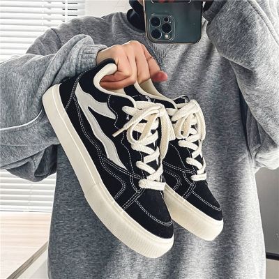 🏅 Canvas mens shoes 2023 new autumn all-match casual sneakers student cloth shoes flat sports summer black trendy shoes