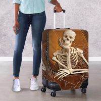 Twoheartsgirl Skull Durable Luggage Covers Removable Elastic Travel Accessories Trolley Dust-proof Protective Suitcase Covers