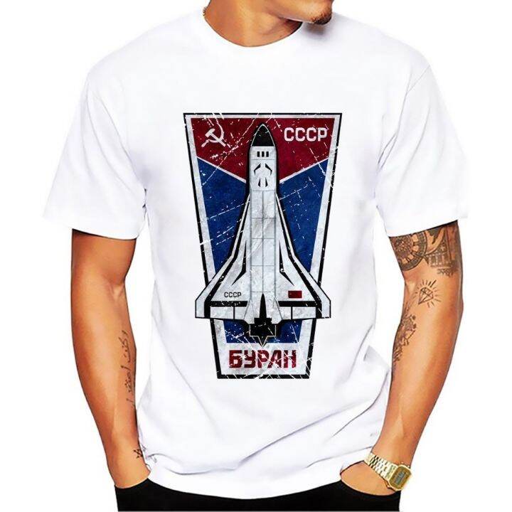 feb-cccp-soviet-union-space-exploration-plan-yuri-gagarin-retro-badge-t-shirt-homme-summer-new-white-casual-interkosmos-men-tshirt