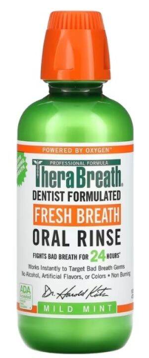 TheraBreath Oral Rinse, Icy Mint/ Rainforest Mint/ Mild Mint, 3 / 16 fl ...