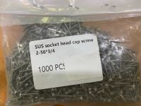 10pcs SUS Socket Head Cap Screw 2-56 x 3/4" สกรูหัวจม สแตนเลส