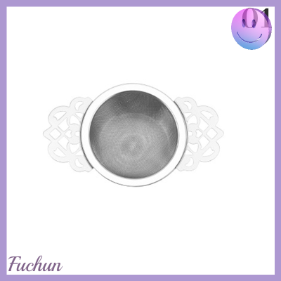 Fuchun ที่กรองชาแบบตาข่ายสองชั้น,ที่กรองชากระชอนกรองสแตนเลสสตีลลูกไม้ระบายน้ำชาที่มีประโยชน์อุปกรณ์ในครัว