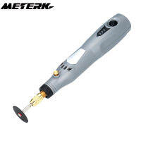 METERK มินิมือถือชุดเครื่องบด6000-15000Rpm Powerสว่านชุดเครื่องมือชาร์จได้3ใน1 Polisherเครื่องเจาะเครื่องบดปากกาชุดMicro USBสายชาร์จขัดเจาะ