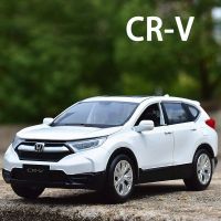 รถจำลองเอสยูบีรถฮอนด้า CRV รถโลหะผสมโมเดลรถของเล่นของเล่นเด็กมีเสียงและเบา Gratis Ongkir