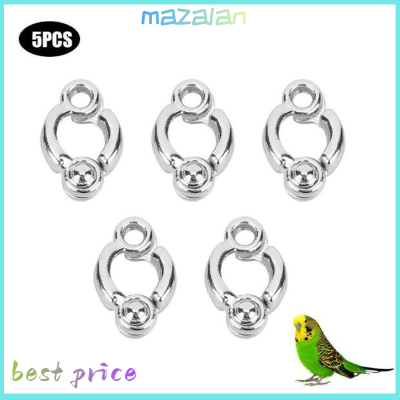 mazalan 5pcs Parrot leg Ring กิจกรรมข้อเท้าเท้าแหวนนกกลางแจ้งฝึกบินใหม่