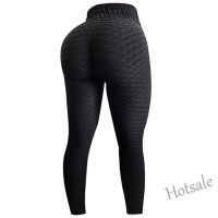 【hot sale】✑ D19 Womens Yoga Pants High Waist Hip Lifting Leggings Large Stretch Plus Size Gym Leggings