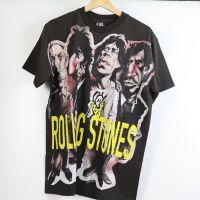 เสื้อวง The Rolling Stones OVP โอเวอร์ปริ้น แนววินเทจ สกรีนทั้งตัว ผ้าฝอกสีเฟด เสื้อOVP เสื้อวงดนตรีต่างประเทศ เสื้อวงร๊อค