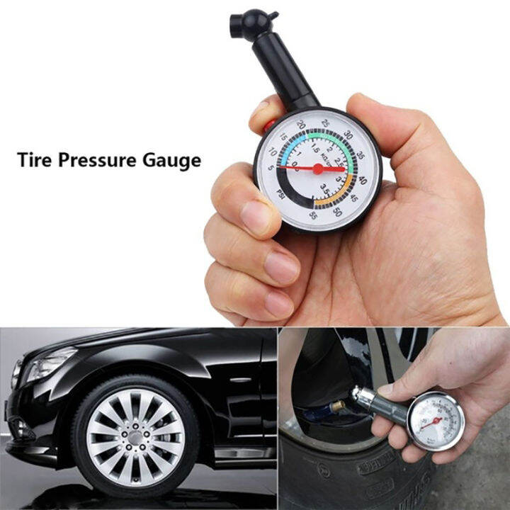 Veli Shy Car Motorcycle 050 psi Dial Wheel Tire Tyre Gauge Meter