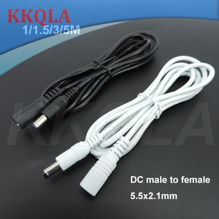 qkkqla-10x-1-1-5-5m-white-black-dc-power-supply-male-to-female-connector-cable-extension-cord-adapter-plug-20-22awg-5-5x2-1mm-for-strip