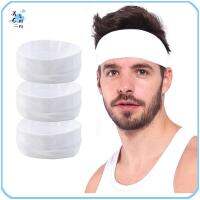 XCSMMN 3Pcs อุปกรณ์เสริมผม Sweatbands อีลาสติก ที่คาดผมดูดซับเหงื่อ ป้องกันการลื่นไถล กีฬา headbands ที่คาดผมสำหรับวิ่ง สายรัดออกกำลังกาย วงผมโยคะ