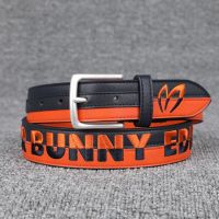 ◊ Golf belt for men and women with heavy industrial embroidery letter golf leisure sports belt