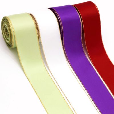 【CC】 New 10mm/22mm/38mm phnom penh ribbon 10 yards handmade materials gift packaging headdress hair bow double-sided satin