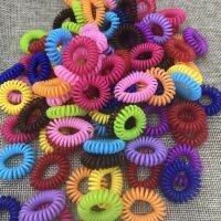 [COD] ขดลวดศัพท์ขนาดเล็ก เครื่องประดับผมสีใส