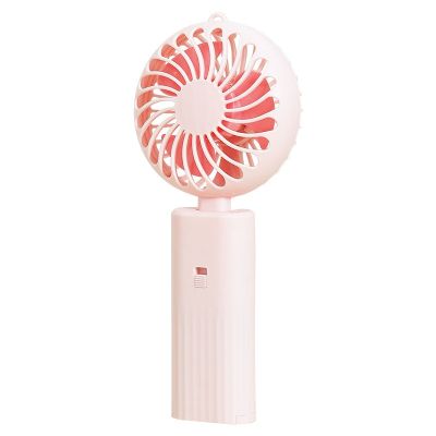 【CW】 New foldable hand-held fan portable desktop shape strong speed driven by two batteries