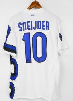 10 SNEIJDER INTER MILAN AWAY DRAGON 2010 2011 FULL PATCH RETRO FOOTBALL SHIRT SOCCER JERSEY