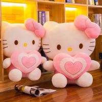 Sanrio Hello Kitty 30Cm Plush Kawaii Heart Cats Plush Dolls Stuffed Animal Toy Super Cute Pink Kitten Pillow Gifts For Kids